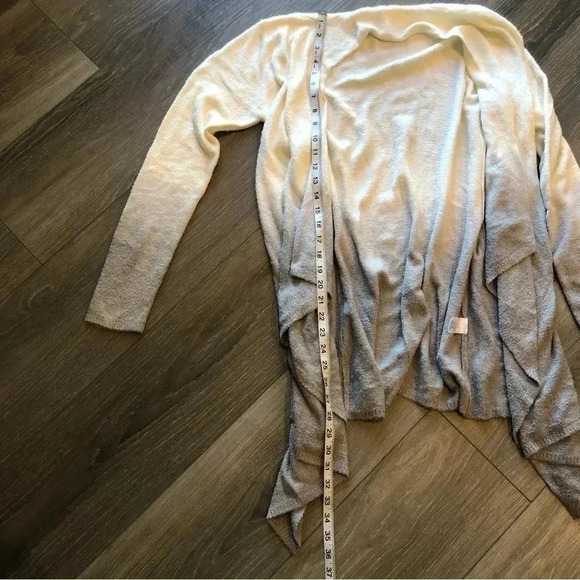 barefoot dreams fuzzy soft drape cardigan sweater ombre size Small - Picture 7 of 9